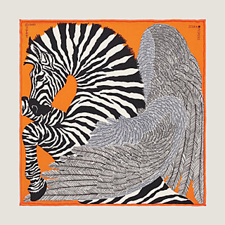 HERMES オリジナルトランプ zebra-pegasus-nano-scarf-20--